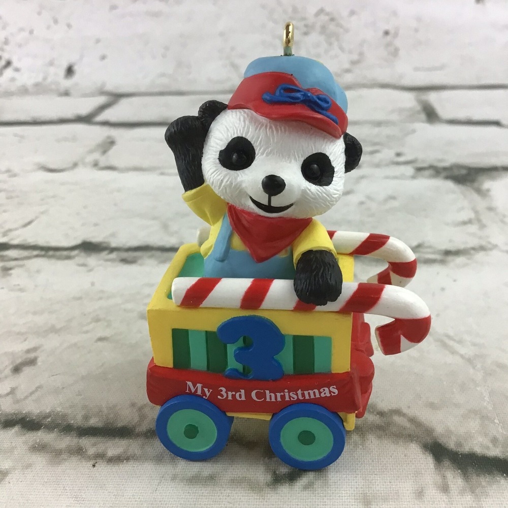 Hallmark Keepsake Ornament My Third Christmas Child's Age Collection 2000 Panda
